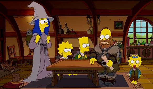 Simpsons Hobbit Tolkien