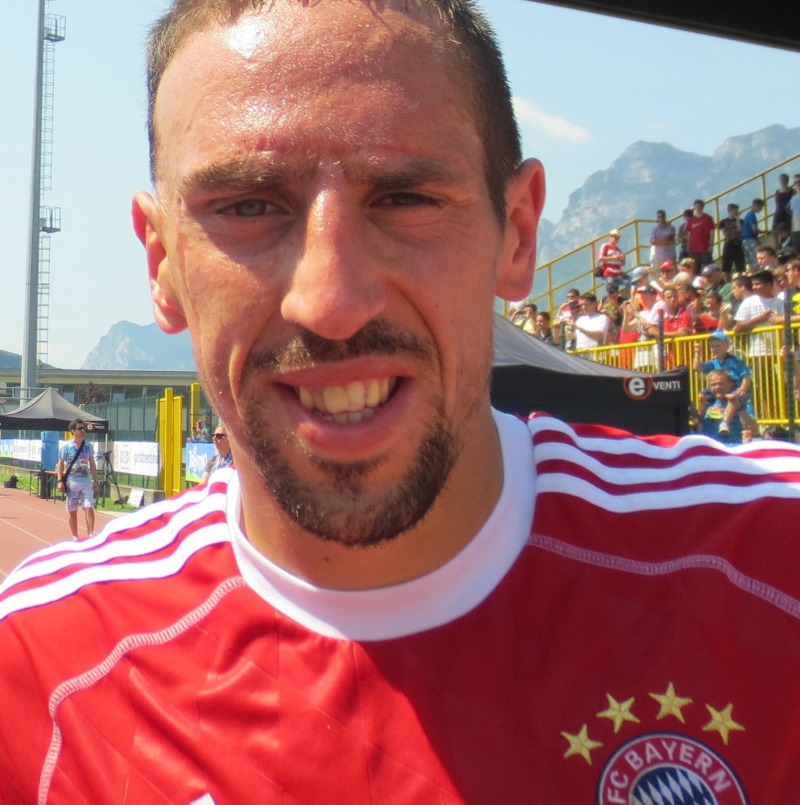 Franck Ribéry avec le Bayern Munich et Karim Benzema avec le Real Madrid seront les seuls joueurs Français a jouer le dernier carré de la ligue des champions 2014 Photo Creative Commons Attribution-Share Alike 3.0/Christophe95