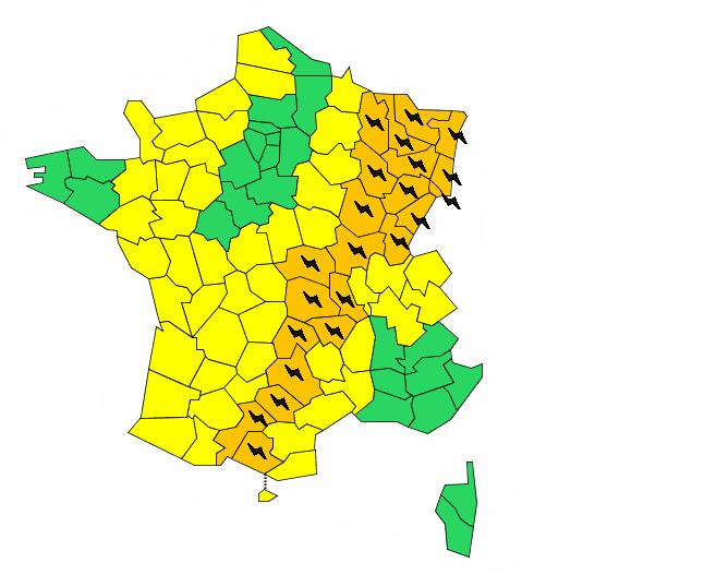 orages alerte dimanche 6 juillet