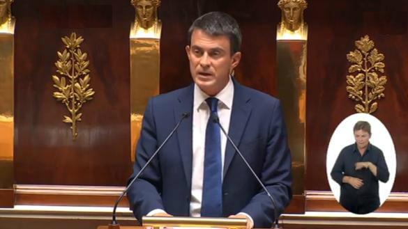 Manue Valls Assemblée nationale vote confiance gouvernement