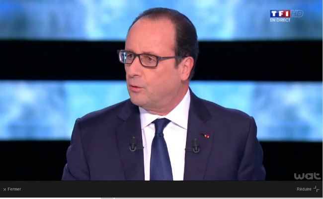François Hollande TF1 novembre 2014