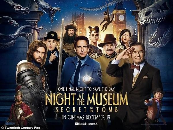 La nuit au musée Ben Stiller Robin Williams