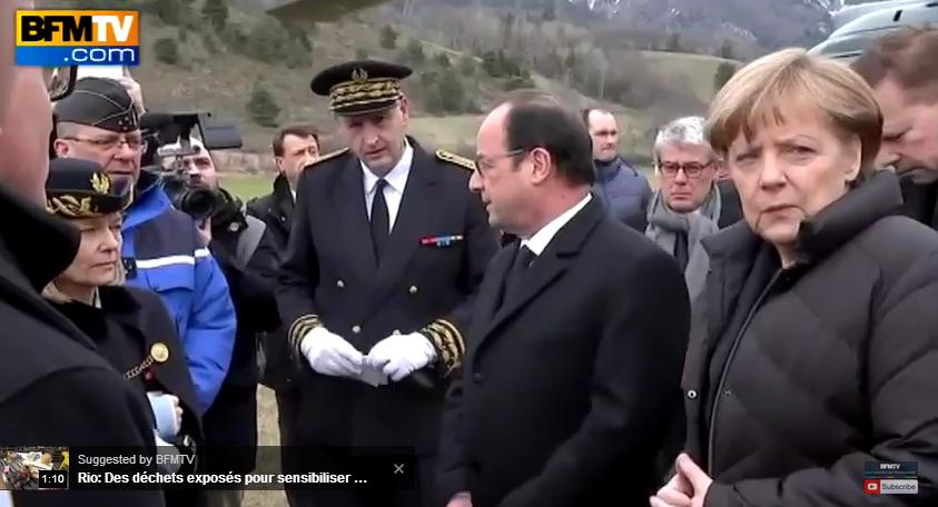 Crash Germanwings Hollande Merkel Rajoy