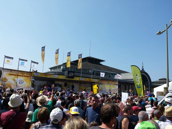 podium départ Tour de France