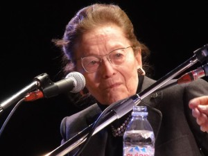 Photo « Edmonde Charles-Roux, présidente de l'Académie Goncourt » par Marcantonio del Drago — Marcantonio del Drago. Sous licence CC BY 3.0 via Wikimedia Commons.