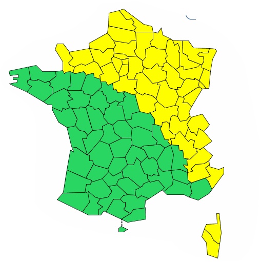 Orages, vents violents, avalanches la moitié est de la France en vigilance météo Orages, vents violents, avalanches : la moitié est de la France en vigilance météo