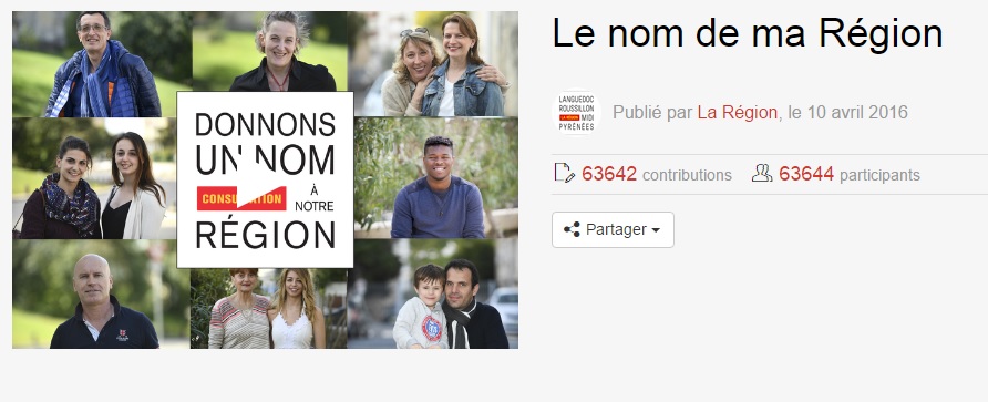 Plus de 60 000 votants pour le nom de la nouvelle région