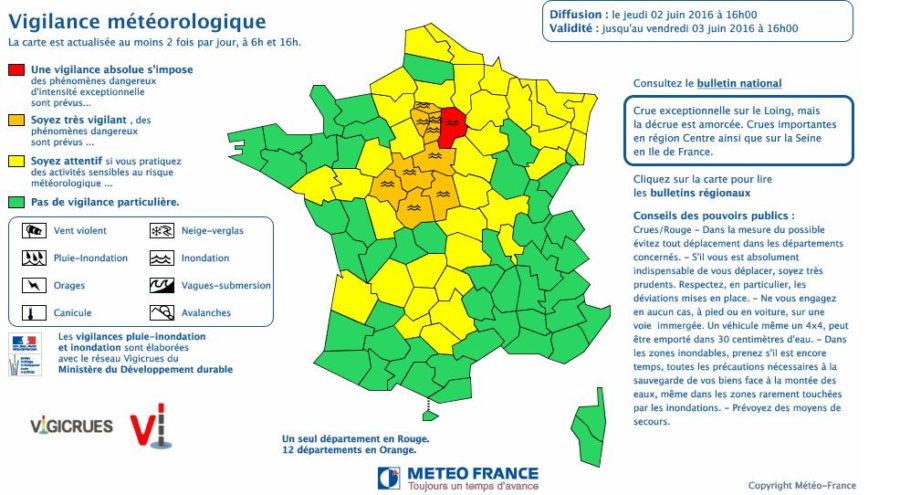 Crues Inondations Seine Marne alerte rouge