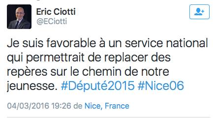 Quand Fillon &eacute;crivait &agrave; Chev&egrave;nement pour aide Ciotti &agrave; ne pas fait son service militaire