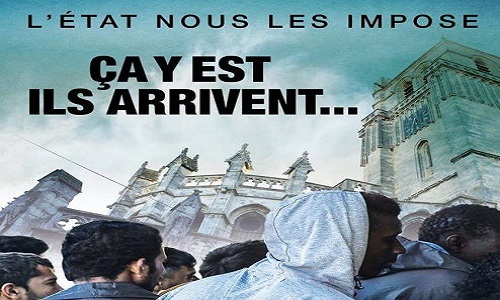 beziers-affiches-migrants la campagne anti-migrants dans la ville de Béziers