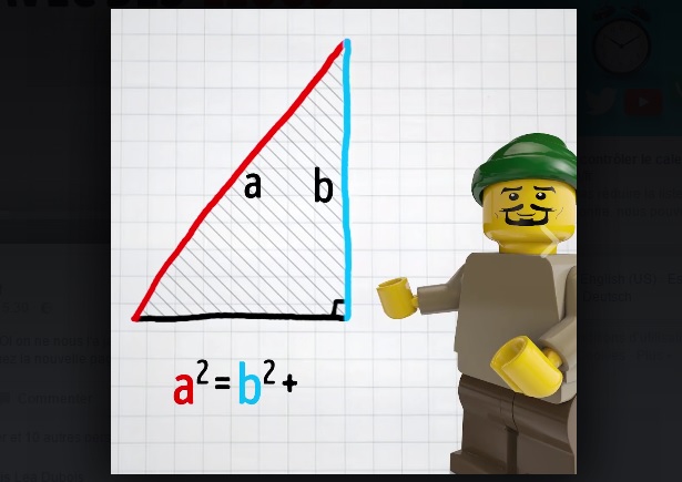 Le théorème de Pythagore expliqué avec des Legos fait le buzz