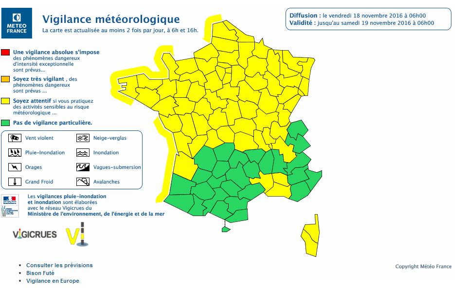 Tempête et vents violents tout ce week end sur le nord de la France