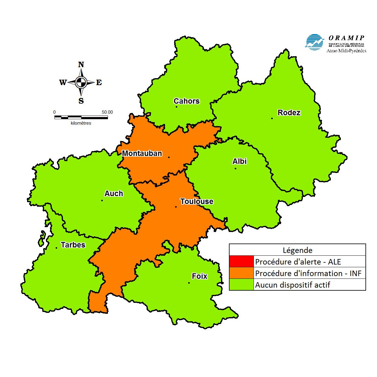 Nouvelle journée de pollution à Toulouse et Montauban ce jeudi 15 décembre