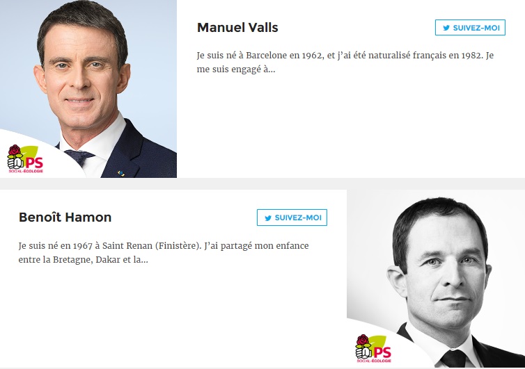 Hamon Valls. leurs forces et faiblesses