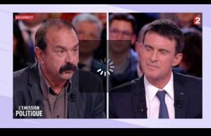 Retrouvailles glaces entre Manuel Valls et Philippe Martinez 