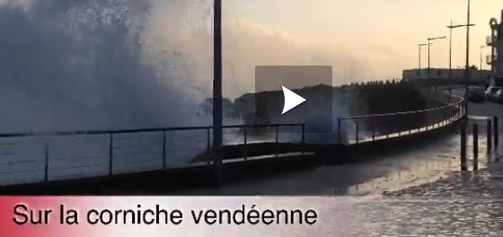 Vidéo impressionnante de la tempête sur le littoral du nord ouest