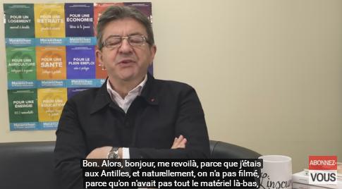 YouTube. Jean-Luc M&eacute;lenchon franchit le cap des 150.000 abonn&eacute;s