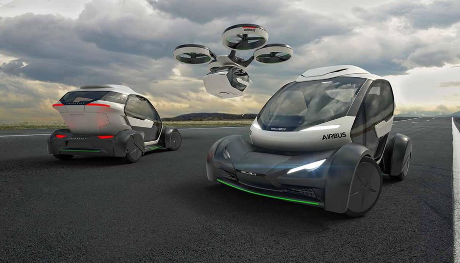 Airbus Véhicule futur mi automobile mi helicoptere