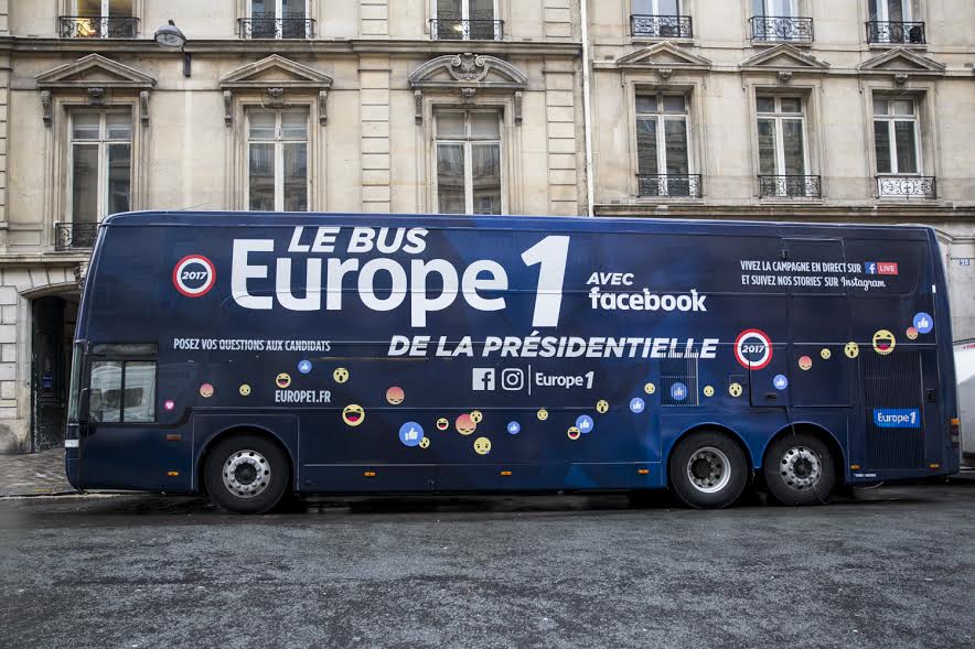 Le Bus Europe 1 de la présidentielle avec Facebook sera à Toulouse mercredi Le Bus Europe 1 de la présidentielle avec Facebook sera à Toulouse mercredi