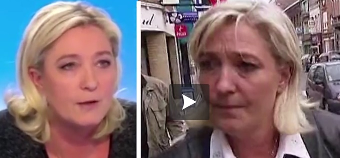 Quand Marine Le Pen ne dit pas toujours la même chose