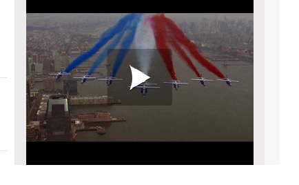 Vidéo - La patrouille de France a volé au dessus de la Statue de la Liberté