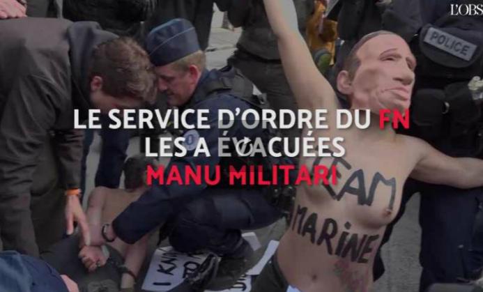 Vidéo. Un photographe et des Femen interpellés à Hénin-Beaumont