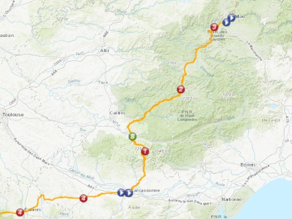 Millau Carcassonne Itineraire Et Horaires De Passage Du Tour De France