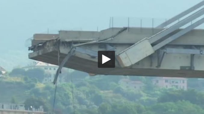 Gènes. il est possible qu'une autre partie du pont s'écroule Gènes. "il est possible qu'une autre partie du pont s'écroule"