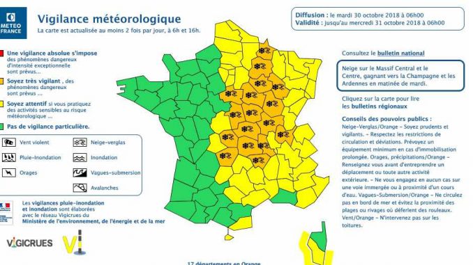 Neige Verglas. Tarn et Aveyron en alerte météo vigilance jaune Neige Verglas. Tarn et Aveyron en alerte météo vigilance jaune