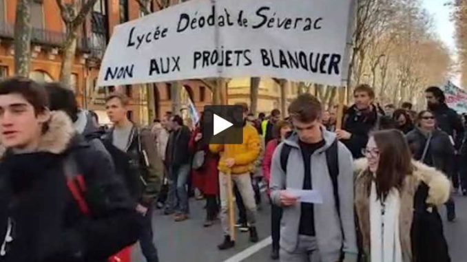 La mobilisation lycéenne ne faiblit pas à Toulouse La mobilisation lycéenne ne faiblit pas à Toulouse