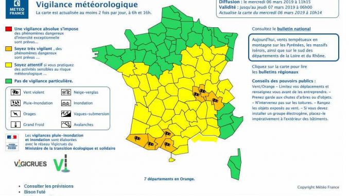 Ariège, Haute Garonne et Hautes Pyrénées en alerte météo vigilance orange Ariège, Haute Garonne et Hautes Pyrénées en alerte météo vigilance orange