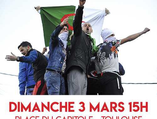 Rassemblement pour l'Algérie dimanche à Toulouse Rassemblement pour l'Algérie dimanche à Toulouse