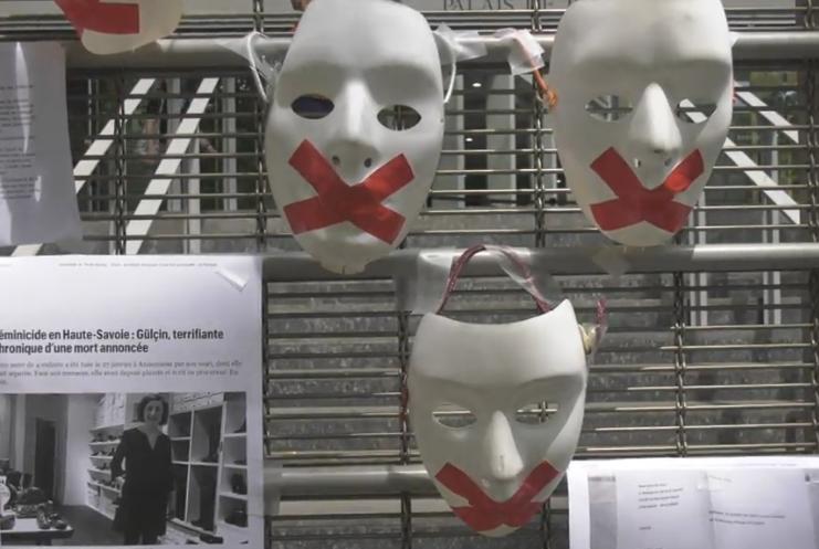 Toulouse.Elles manifestent pour lutter contre les violences conjugales. Toulouse.Elles manifestent pour lutter contre les violences conjugales.
