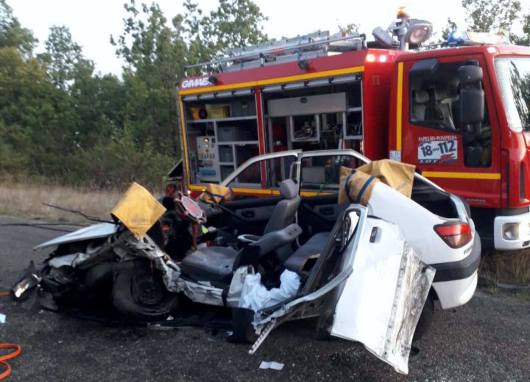Cahors. Désincarcéré, un automobiliste dans un état grave Cahors. Désincarcéré, un automobiliste dans un état grave