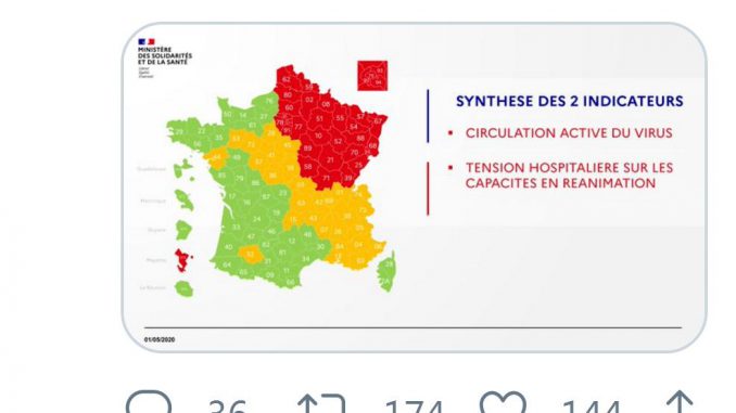 Coronavirus. la Haute Garonne en vert, le Gers en orange Coronavirus. la Haute Garonne en vert, le Gers en orange