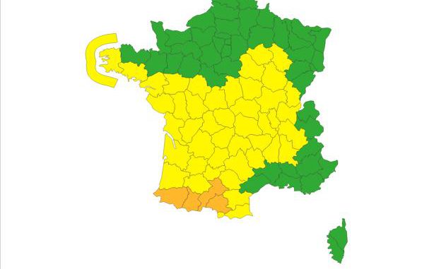 Vents violents les Hautes Pyrénées en alerte météo vigilance orange Haute Garonne vents violents