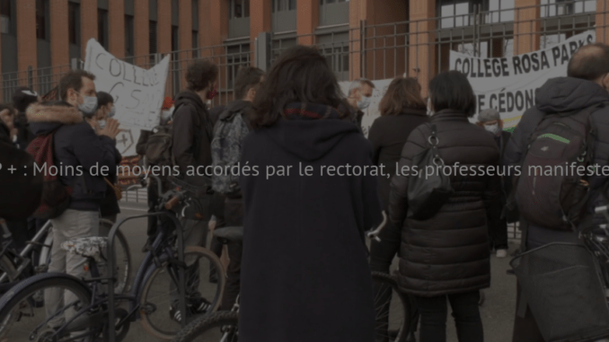 Screenshot 2021-02-04 at 17.56.32 (1) En colère, les enseignants des Lycées REP ont manifesté devant le rectorat de Toulouse