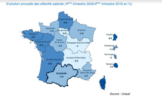 Crise Covid 2020 emploi Occitanie